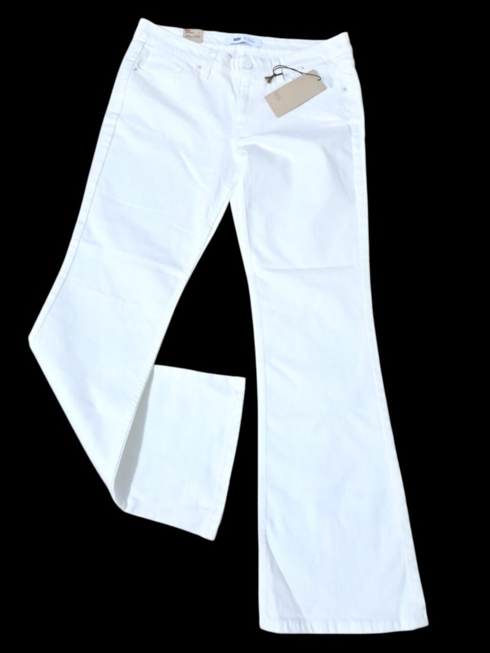 Levi's Women's White Boot Cut 518 Denim Jeans Casual Boho Sz 11/30